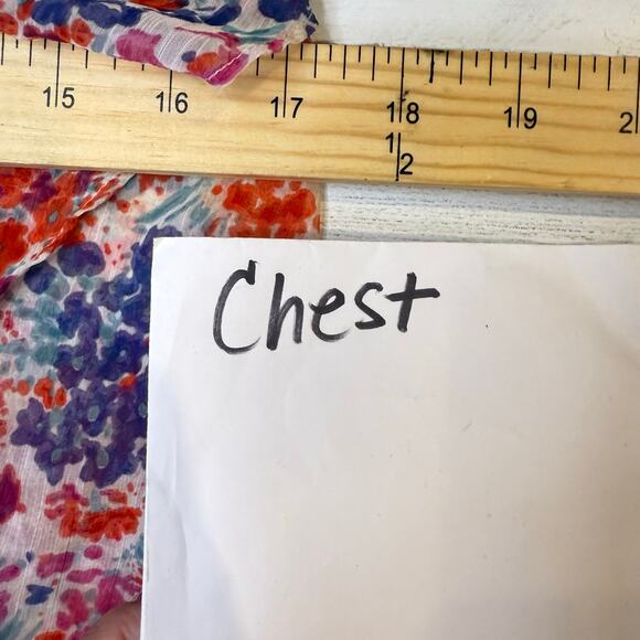 VTG American Eagle Y2k small women pink floral cami babydoll cottage coquette - Picture 3 of 6